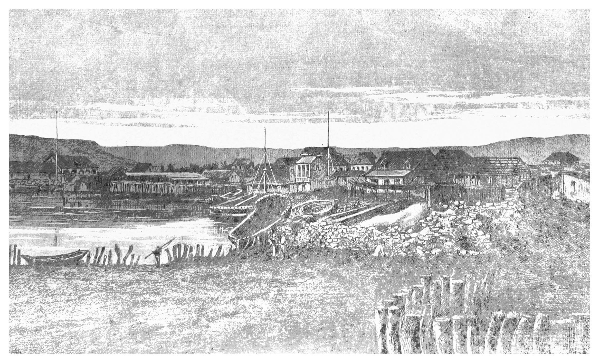 Vue historique des Gonaïves, ville de l'indépendance haïtienne