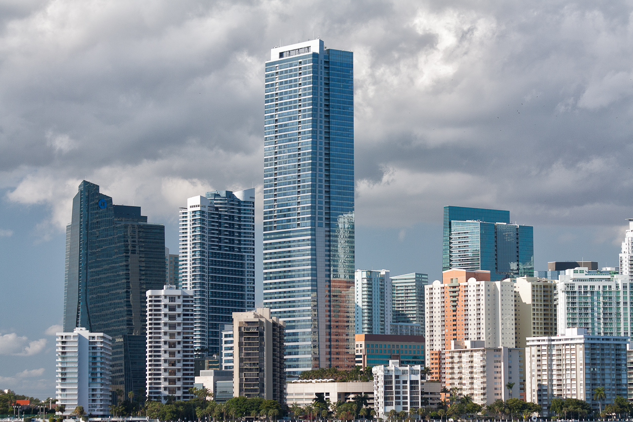 Miami skyline in late afternoon light
