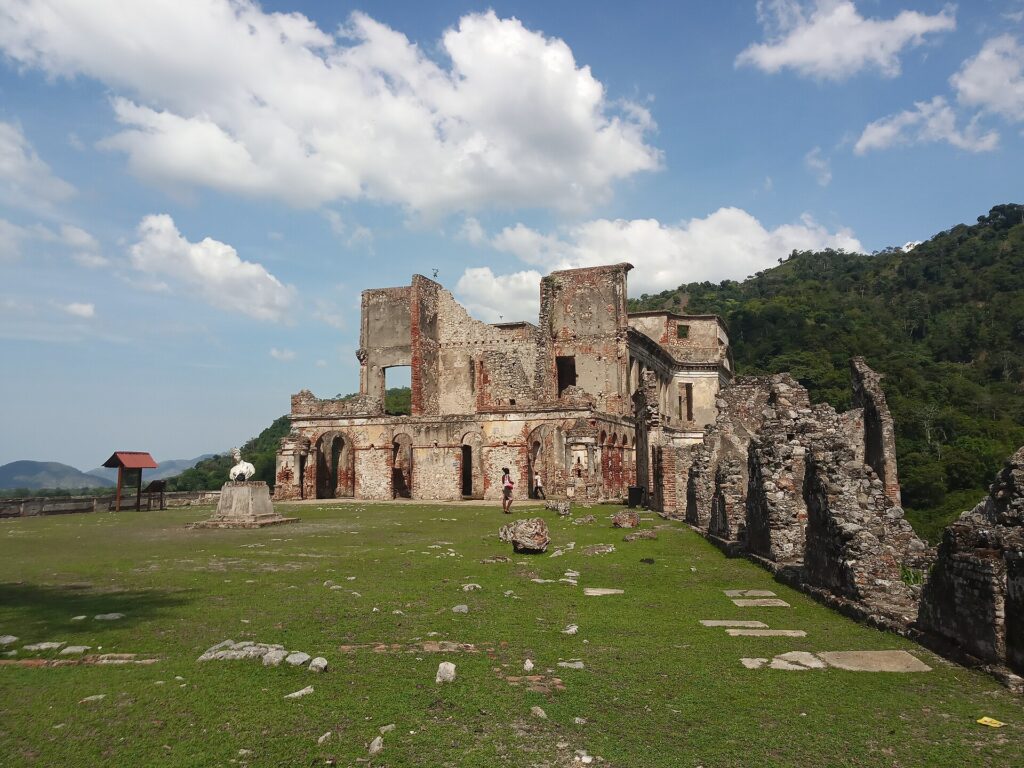 Historic ruins of the Palais Sans-Souci in Haiti