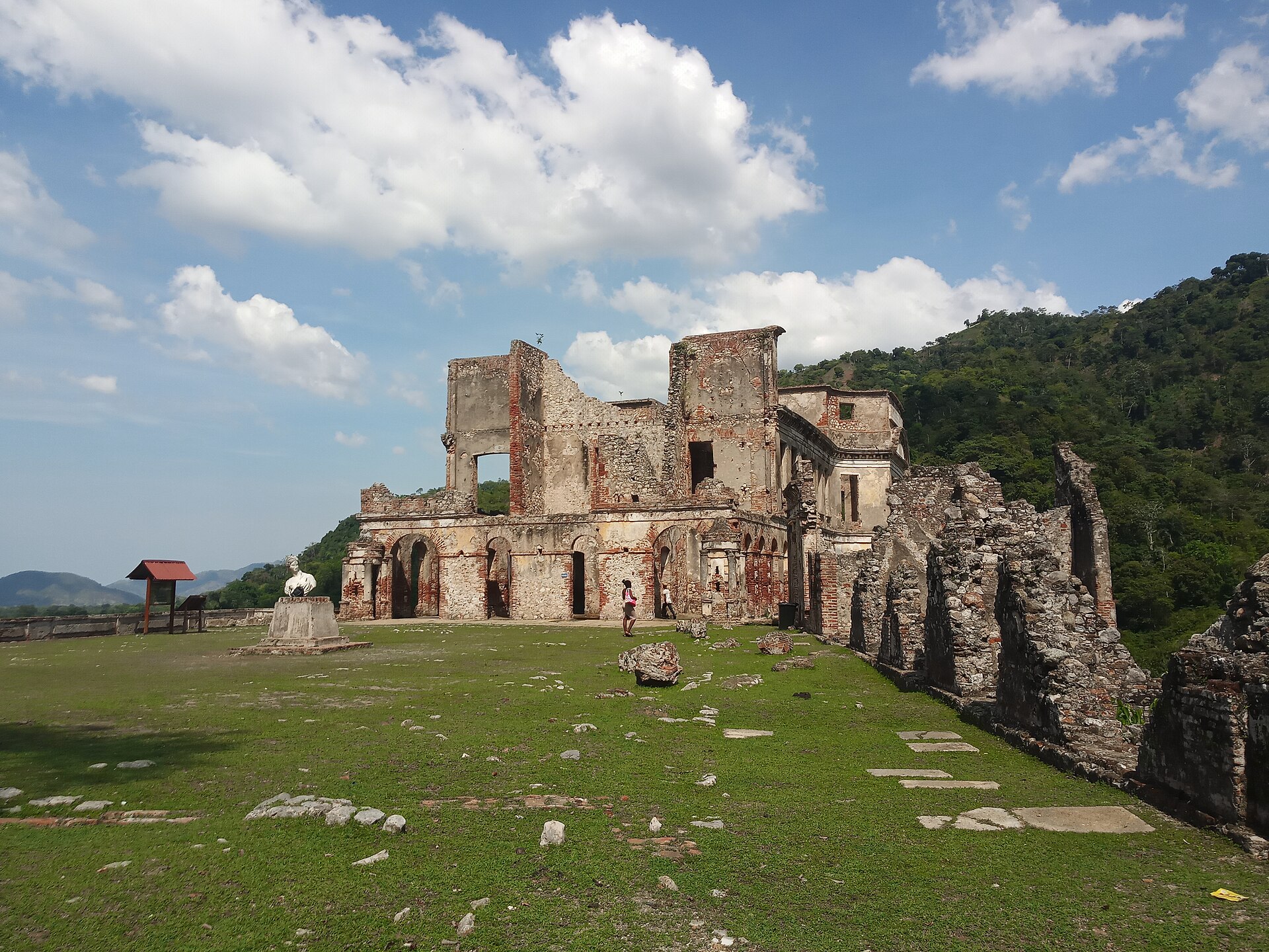 Historic ruins of the Palais Sans-Souci in Haiti