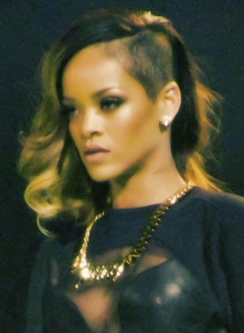 Rihanna performing on the Diamonds World Tour in 2013